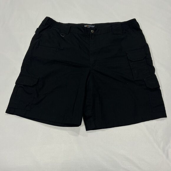511 Tactical Men Black Utility Outdoor Cargo Cotton Blend Shorts Pockets Size 42 - Picture 3 of 9